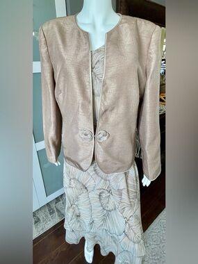 Jacques Vert Vintage Cocoa Chinese Knot Jacket Oriental Style Blazer